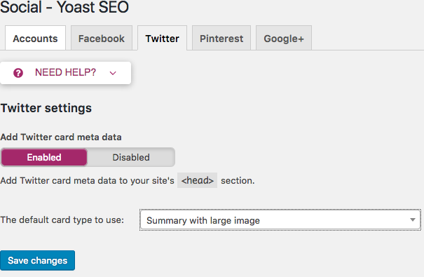 Twitter card integration yoast seo plugin